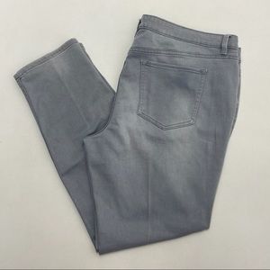 Liz Claiborne City Fit Gray Denim Jeans Plus Size 18